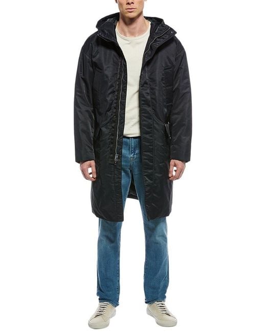 Rag & Bone Black Clint Duffle Coat for men