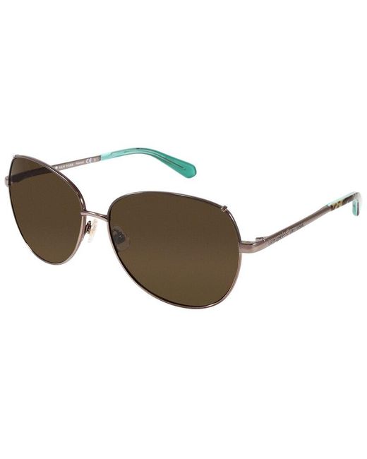 Kate Spade Natural Candida/P/S 58Mm Polarized Sunglasses