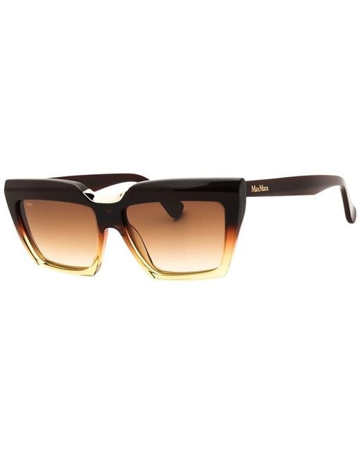 Max Mara Brown Mm0137 56Mm Sunglasses