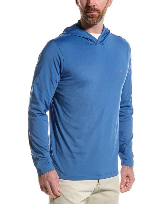 Brooks Brothers Blue Golf Hoodie for men