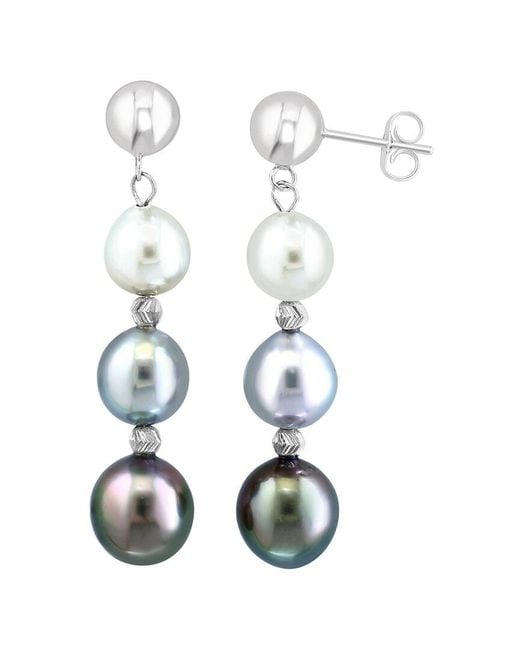 Effy Fine Jewelry White 8,9,9.5Mm Pearl Earrings