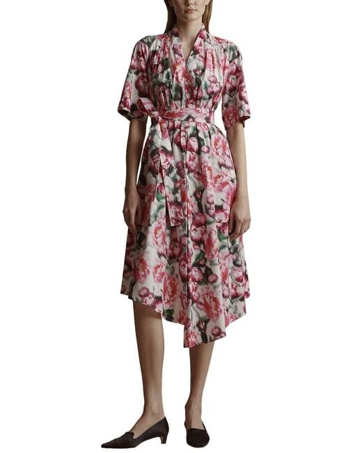 Adam Lippes Red Asymmetrical Dress