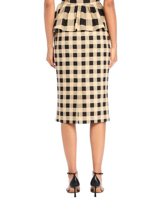 SER.O.YA Multicolor Seroya Carl Linen-Blend Midi Skirt