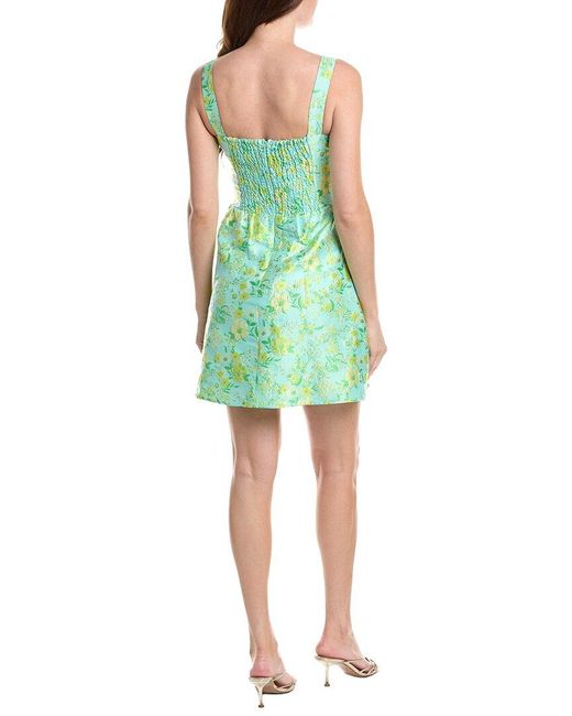 Sam Edelman Green Spring Garden Mini Dress
