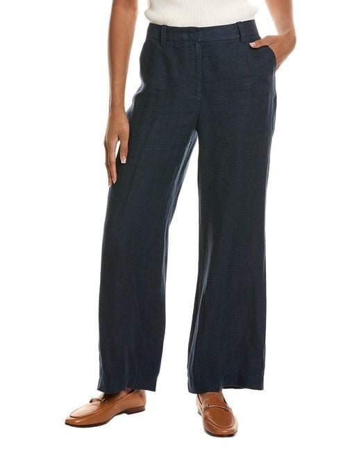 Tahari Blue The Ellie Linen Pant