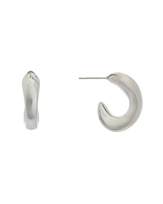 Juvell White 18K Plated Hoops