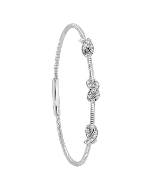 Sabrina Designs White 14K 0.33 Ct. Tw. Diamond Stackable Bangle