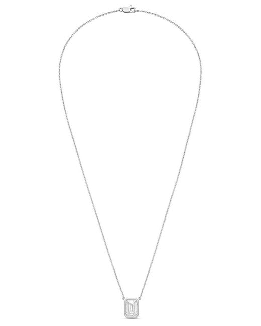 Diana M Metallic Diana M. 14K 10.00 Ct. Tw. Lab-Grown Diamond Pendant Necklace