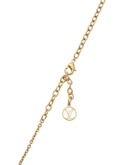 Louis Vuitton Blooming Supple Gold Tone Necklace Louis Vuitton