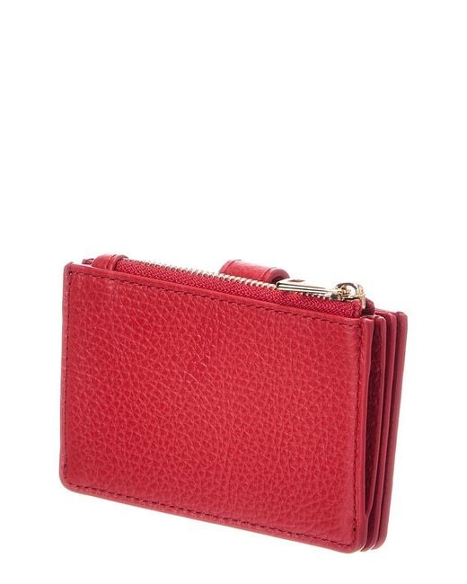 Furla Red Idea Leather Card Case
