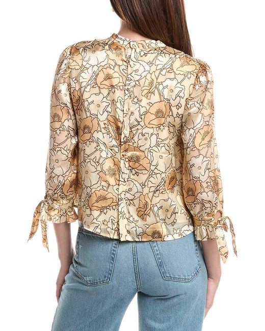 Saltwater Luxe Blue Printed Blouse
