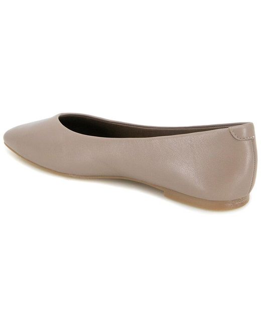 Kenneth Cole Gray Johanna Leather Flat