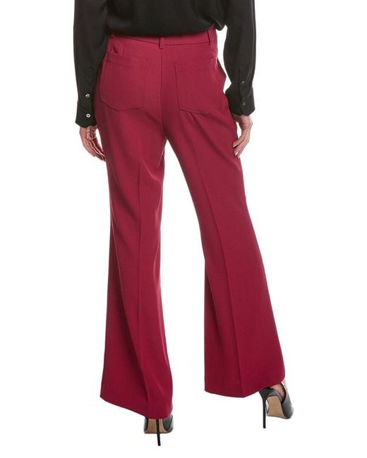 Laundry by Shelli Segal Red Flare Leg Pant