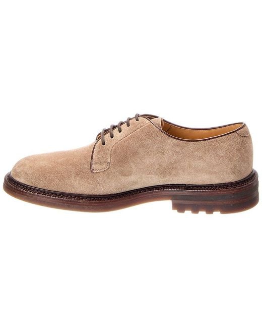 Brunello Cucinelli Brown Suede Loafer for men