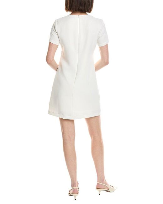 Cece White Three Bows Shirtdress