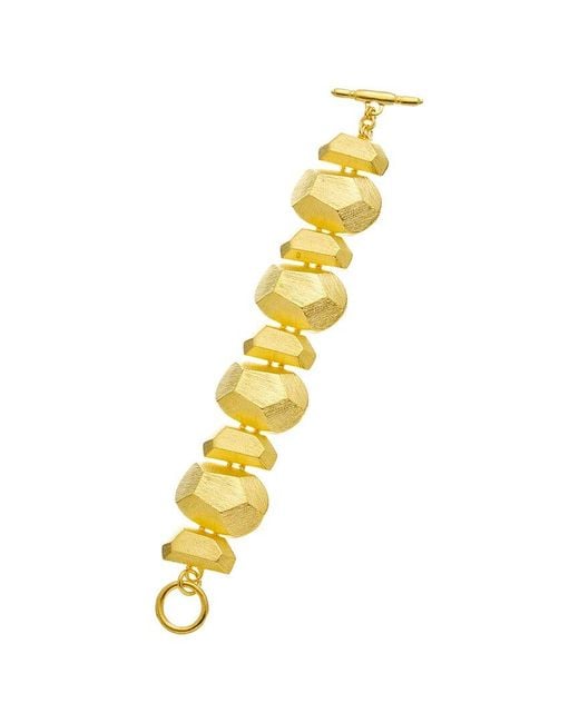 Kenneth Jay Lane Metallic Plated Toggle Bracelet