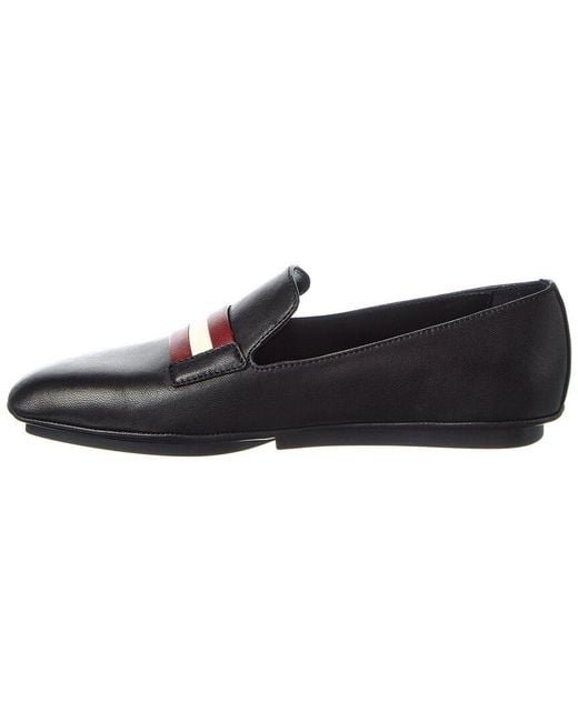 Bally Black Caly Leather Loafer