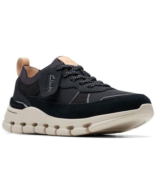 Clarks Black Nature X Cove Leather Sneaker