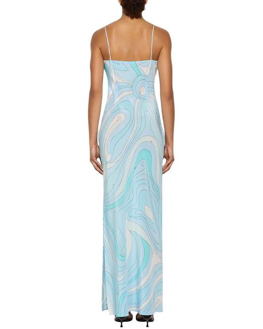 Silvia Rufino Blue Maxi Dress