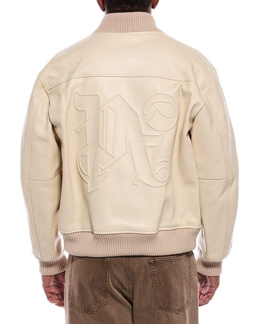 Palm Angels Natural Leather Jacket for men