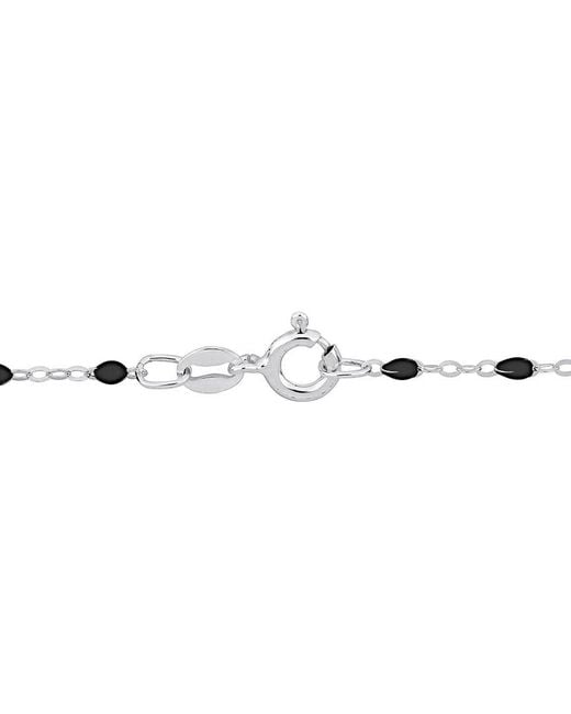 Italian Silver Natural Station Necklace