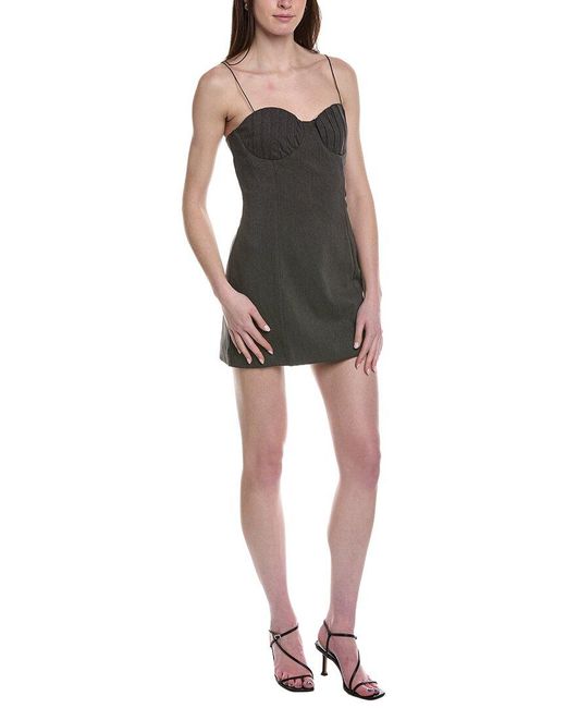 Line & Dot Black Lennox Mini Dress