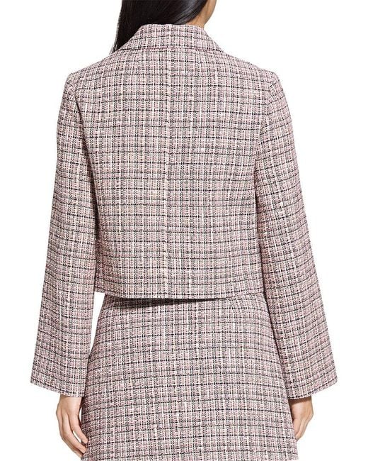 Theory Brown Patch Crop Jacket