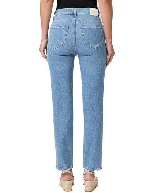 PAIGE Blue Peace Out Broken Back Hem Stella Jean