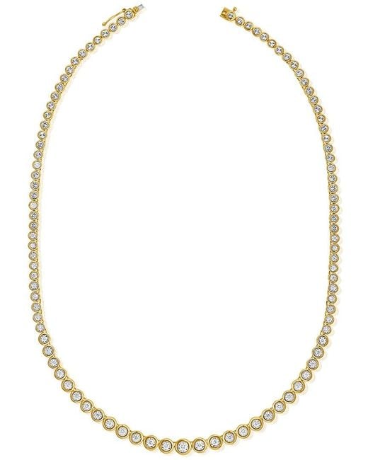 Sabrina Designs Metallic 14k 1.61 Ct. Tw. Diamond Tennis Necklace
