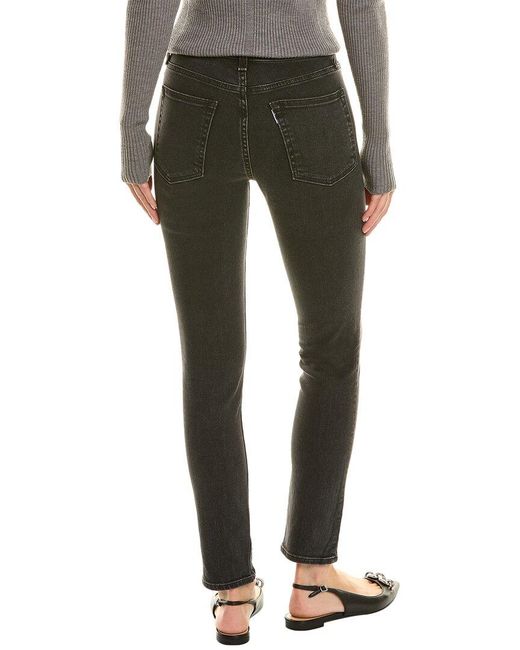 ASKK NY Green Stone Mid Rise Skinny- Stone Jean