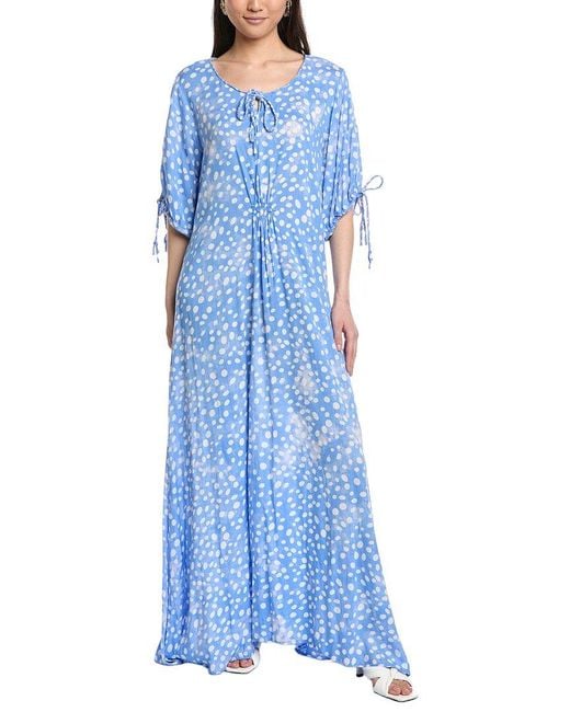 Tiare Hawaii Blue Todos Santos Maxi Dress