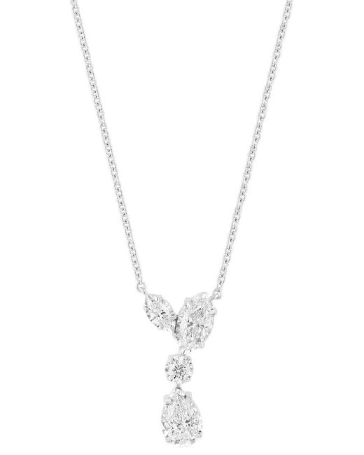 Effy Fine Jewelry White 14K 1.11 Ct. Tw. Lab-Grown Diamond Necklace