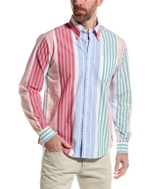 Brooks Brothers Red Archive Stripe Woven Shirt for men