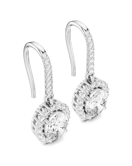Amairah White 14k 1.25 Ct. Tw. Lab-grown Diamond Dangle Earrings