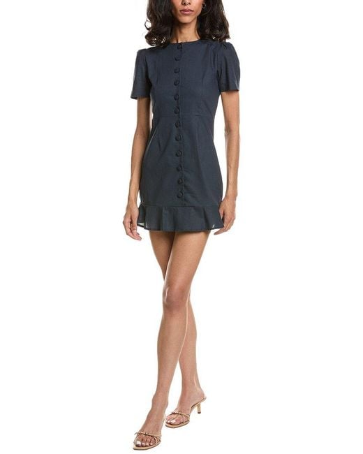 To My Lovers Blue Solid Mini Dress