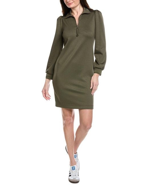 Joseph Ribkoff 1/4-Zip Casual Dress in Green | Lyst UK