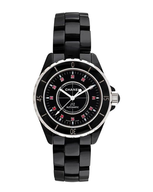 Chanel Black J12 Watch (Authentic Pre-Owned)
