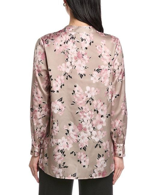Anne Klein Pink Popover Blouse