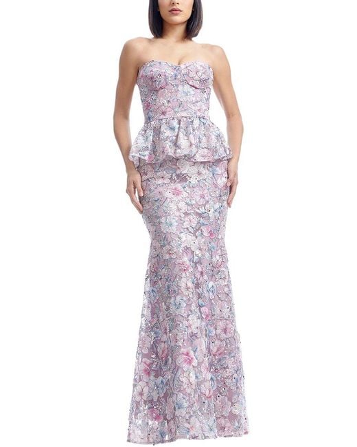 Dress the Population Purple Scarlett Mermaid Dress