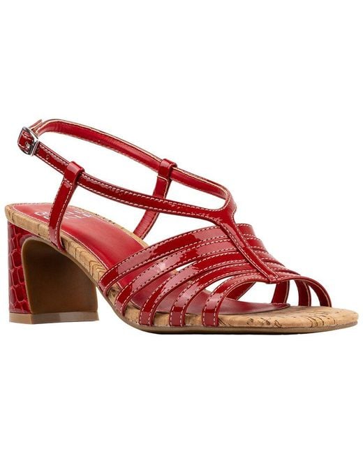 Donald J Pliner Red Kalah Sandal