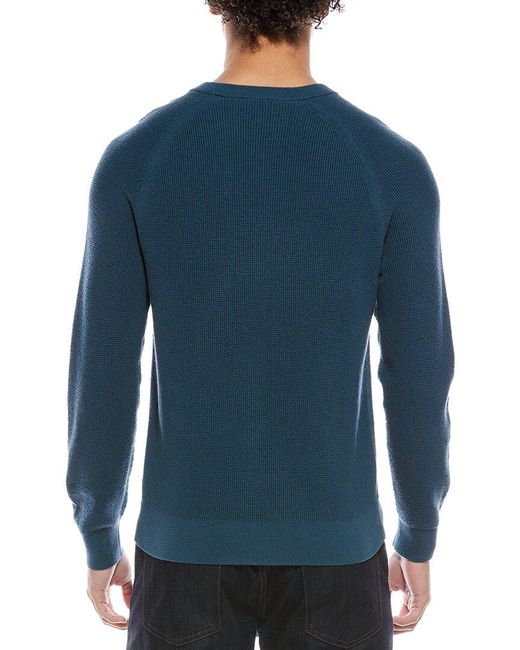 Theory Blue Revel Cashmere-Blend Crewneck Sweater for men