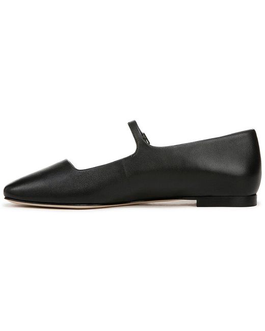 Vince Black Brodi Mary Jane-B Leather Slip-On