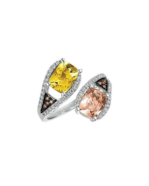 Le Vian White 14k 2.50 Ct. Tw. Diamond & Morganite Ring