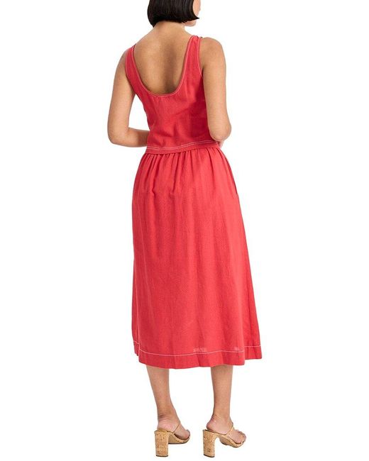 Donna Morgan Red Midi Dress