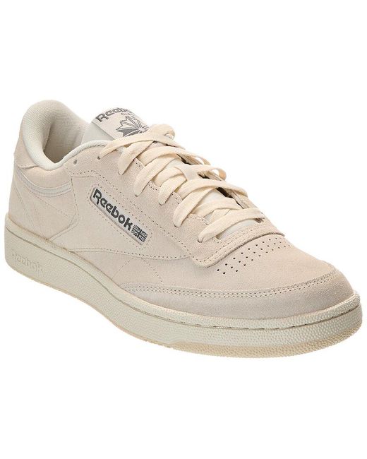 Reebok White Club C 85 Leather Sneaker for men