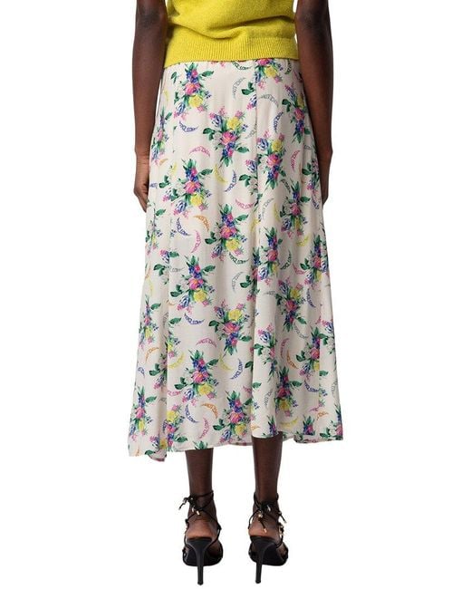 Zadig & Voltaire Multicolor June Soft Bouquet Skirt