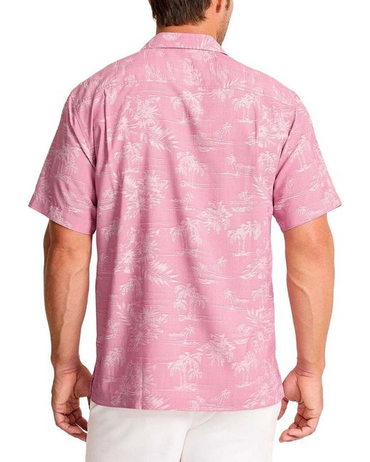 Tommy Bahama Pink Coastal Ease Palm Visions for men