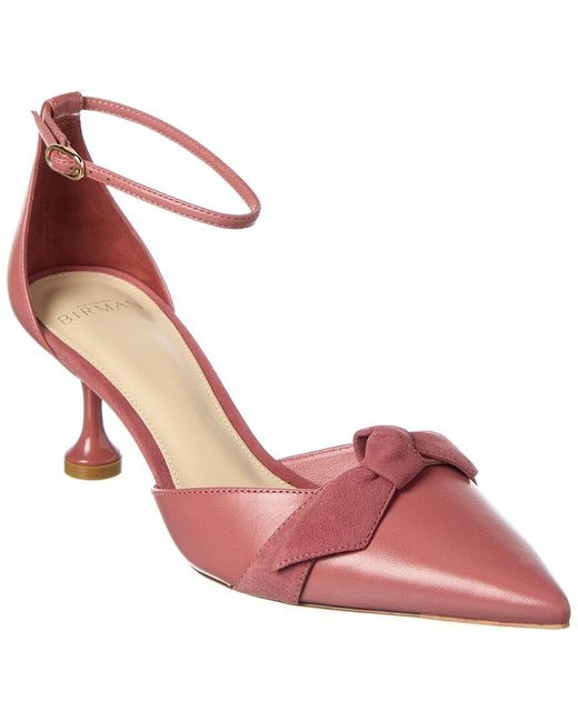 Alexandre Birman Pink Clarita Flare 60 Leather Pump
