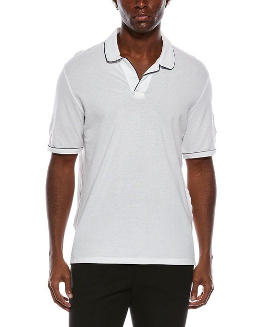 Isaia White Polo Shirt for men