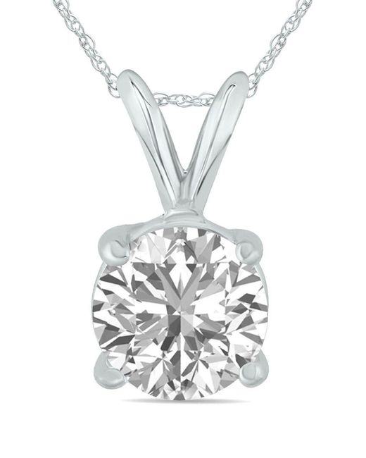 Lab Grown Diamonds White 14K 1.25 Ct. Tw. Lab Grown Diamond Necklace